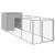 Cușcă de câine & țarc gri deschis 110x405x110cm oțel galvanizat GartenMobel Dekor