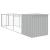 Cușcă de câine & țarc gri deschis 110x405x110cm oțel galvanizat GartenMobel Dekor