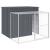Cușcă de câine cu țarc antracit 214x253x181 cm oțel galvanizat GartenMobel Dekor