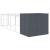 Cușcă de câine cu țarc antracit 214x661x181 cm oțel galvanizat GartenMobel Dekor
