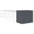 Cușcă de câine cu țarc antracit 214x865x181 cm oțel galvanizat GartenMobel Dekor