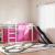 Pat supraetajat cu tobogan și perdele, roz, 80x200 cm GartenMobel Dekor