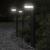 Lămpi exterioare de podea 3 buc. negru 80 cm aluminiu turnat GartenMobel Dekor
