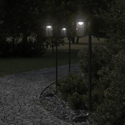 Lampă exterioară de podea, negru, 100 cm, oțel inoxidabil GartenMobel Dekor