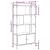 Bibliotecă cu uși, negru, 76,5x30x154,5 cm, lemn compozit GartenMobel Dekor