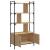 Bibliotecă cu uși stejar sonoma 76,5x30x154,5 cm lemn compozit GartenMobel Dekor