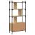 Bibliotecă cu uși stejar sonoma 76,5x30x154,5 cm lemn compozit GartenMobel Dekor