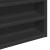 Dulap cu vitrină, negru, 100x8,5x58 cm, lemn prelucrat GartenMobel Dekor