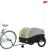 Remorcă pentru biciclete, negru și verde, 45 kg, fier GartenMobel Dekor