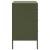 Noptiere 2 buc. verde măslină 36x39x68cm oțel laminat la rece GartenMobel Dekor