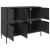 Dulap, negru, 100,5x39x79 cm, oțel laminat la rece GartenMobel Dekor