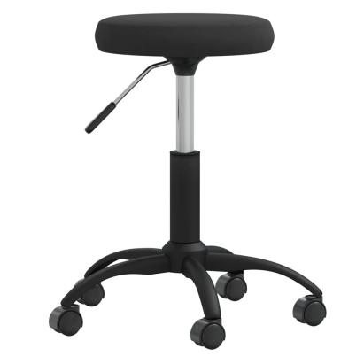 Taburet de masaj, negru, catifea GartenMobel Dekor