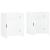 Dulapuri cu montaj pe perete, 2 buc, alb, 69,5x34x90 cm GartenMobel Dekor