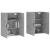 Dulap cu montaj pe perete, 2 buc, gri beton, 69,5x34x90 cm GartenMobel Dekor