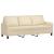 Set de canapele cu perne, 3 piese, crem, textil GartenMobel Dekor