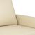 Set de canapele cu perne, 3 piese, crem, textil GartenMobel Dekor