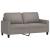 Set de canapea cu perne, 2 piese, gri taupe, material textil GartenMobel Dekor