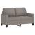 Set de canapea cu perne, 2 piese, gri taupe, material textil GartenMobel Dekor