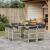 Set mobilier grădină cu perne, 9 piese, gri deschis, poliratan GartenMobel Dekor