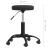Scaun de birou pivotant, negru, catifea GartenMobel Dekor