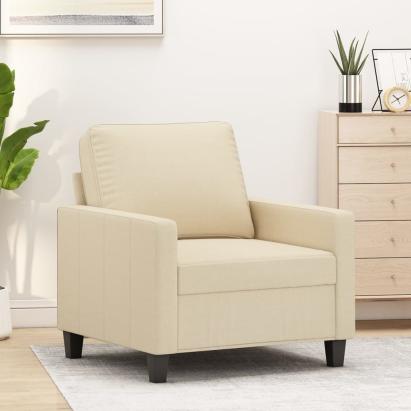 Fotoliu canapea, crem, 60 cm, material textil GartenMobel Dekor