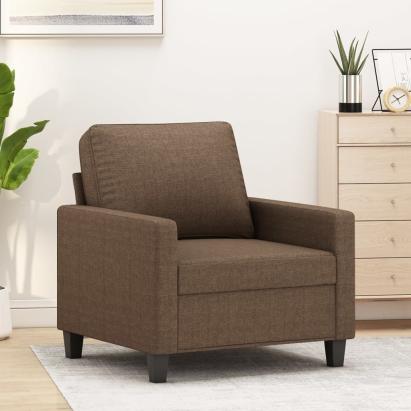 Fotoliu canapea, maro, 60 cm, material textil GartenMobel Dekor