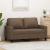 Canapea cu 2 locuri, maro, 120 cm, material textil GartenMobel Dekor