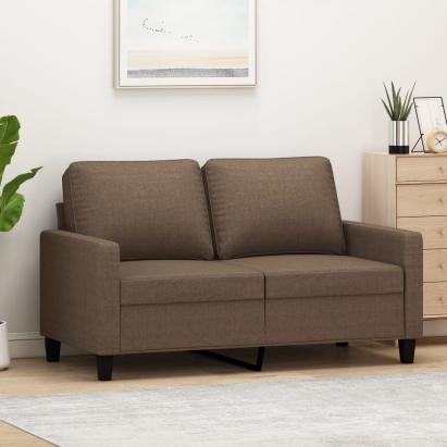 Canapea cu 2 locuri, maro, 120 cm, material textil GartenMobel Dekor