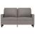 Canapea cu 2 locuri, gri taupe, 120 cm, material textil GartenMobel Dekor
