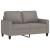 Canapea cu 2 locuri, gri taupe, 120 cm, material textil GartenMobel Dekor
