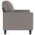 Canapea cu 2 locuri, gri taupe, 120 cm, material textil GartenMobel Dekor