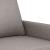 Canapea cu 2 locuri, gri taupe, 120 cm, material textil GartenMobel Dekor
