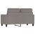 Canapea cu 2 locuri, gri taupe, 120 cm, material textil GartenMobel Dekor