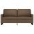Canapea cu 2 locuri, maro, 140 cm, material textil GartenMobel Dekor