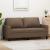 Canapea cu 2 locuri, maro, 140 cm, material textil GartenMobel Dekor