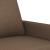 Canapea cu 2 locuri, maro, 140 cm, material textil GartenMobel Dekor