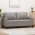 Canapea cu 2 locuri, gri taupe, 140 cm, material textil GartenMobel Dekor