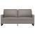 Canapea cu 2 locuri, gri taupe, 140 cm, material textil GartenMobel Dekor