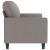 Canapea cu 2 locuri, gri taupe, 140 cm, material textil GartenMobel Dekor