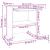 Birou, stejar maro, 80x50x75 cm, lemn prelucrat GartenMobel Dekor