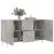 Dulap, gri beton, 100x36x60 cm, lemn compozit GartenMobel Dekor
