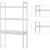 Raft pentru baie, Artool, lemn bambus, 3 polite cu inaltime ajustabila, alb, 63x26x163 cm GartenVIP DiyLine