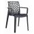 Set 4 scaune bucatarie/living, Artool, Okin, PP, negru, 42x42x80 cm GartenVIP DiyLine