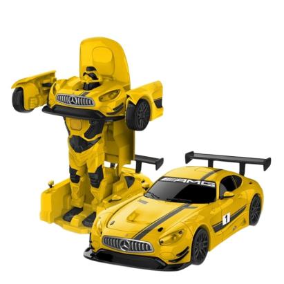 MASINUTA METALICA CONVERTIBILA MERCEDES BENZ GT3 GALBENA CU SCARA 1 LA 32 SuperHeroes ToysZone