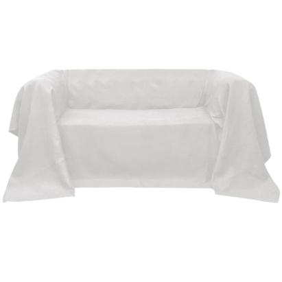 Husă din velur microfibră pentru canapea, 270x350 cm, crem GartenMobel Dekor