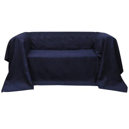 Husă din velur micro-fibră pentru canapea, 210 x 280 cm, bleumarin GartenMobel Dekor