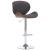 Scaun de bar, gri, material textil GartenMobel Dekor