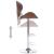 Scaun de bar, gri, material textil GartenMobel Dekor