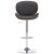 Scaun de bar, gri, material textil GartenMobel Dekor