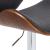 Scaun de bar, gri, material textil GartenMobel Dekor